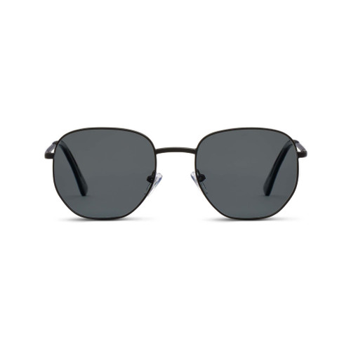 Peepers by PeeperSpecs Positano Sun Aviator Polarized, No Correction Sunglasses, Black, 51 + 0