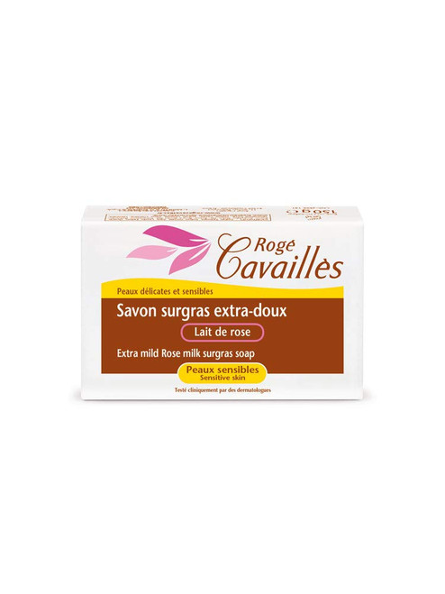 Roge Cavailles Extra Mild Rose Milk Surgras Soap for Sensitive Skin 150g