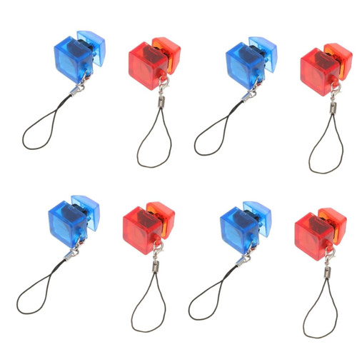 Hemobllo 8 Pcs Keyboard Shaft Tester Keycap Keyring Keyboard Key Caps Plastic Keyboard Testing Tool Battery Mechanical Keyboard Tester Keychain Abs Mechanical Button