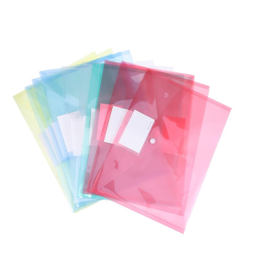 Lurrose 25pcs Folders Document Bag Holder Document File Folder Document Organizer Office Thicken Button Bag