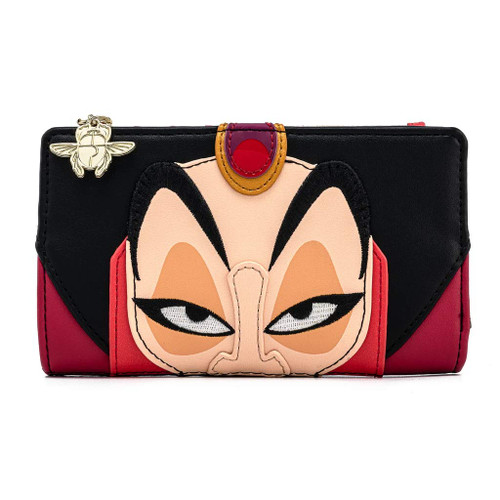Loungefly Disney Aladdin Jafar Cosplay Faux Leather Flap Wallet Loungefly Disney Aladdin Jafar Cosplay Faux Leather Flap Wallet