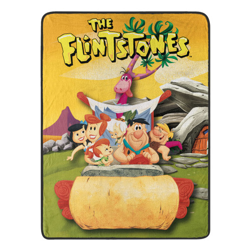 Northwest Flintstones Micro Raschel Throw Blanket, 46" x 60", Yabba Dabba Doo Northwest Flintstones Micro Raschel Throw Blanket, 46" x 60", Yabba Dabba Doo