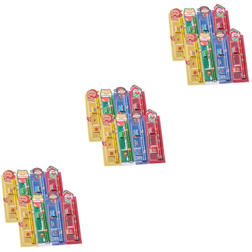 Ciieeo 24 Sets Pencil Set Christmas Kids Stationery Household Children Pencil Kids Eraser Kids Supply Small Sharpener Daily Use Pencil Kit Children Sharpener Plastic Pencil Sharpener Bulk