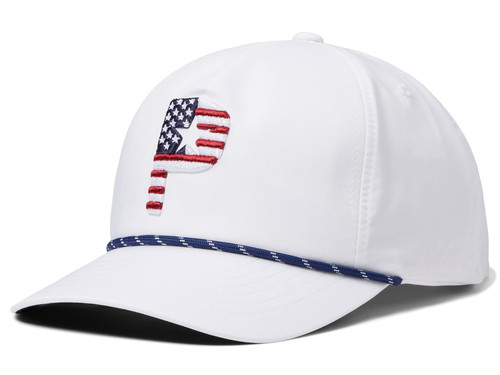 PUMA GOLF Men's PARS Stripes Rope Cap, Navy Blazer, OSFA