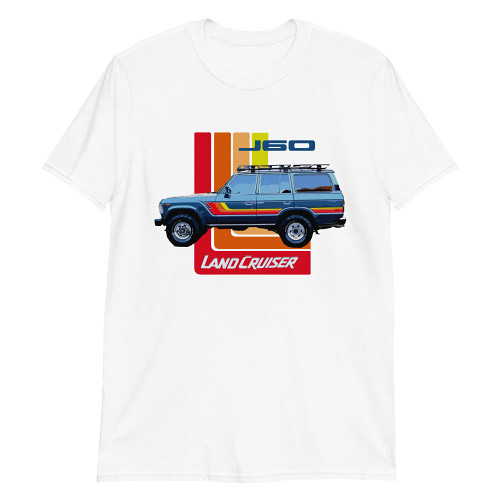 JG Infinite 1990 Land Cruiser J60 Retro Truck Short-Sleeve Unisex T-Shirt White