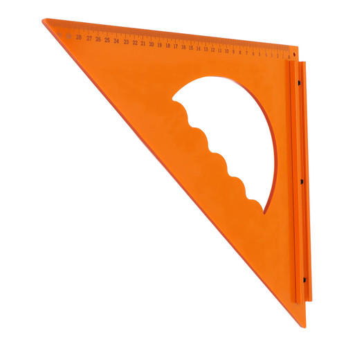 Triangular Ruler, Professional Triangular Board Ruler Double Sided Scale Accurate Measurement for Woodworking
