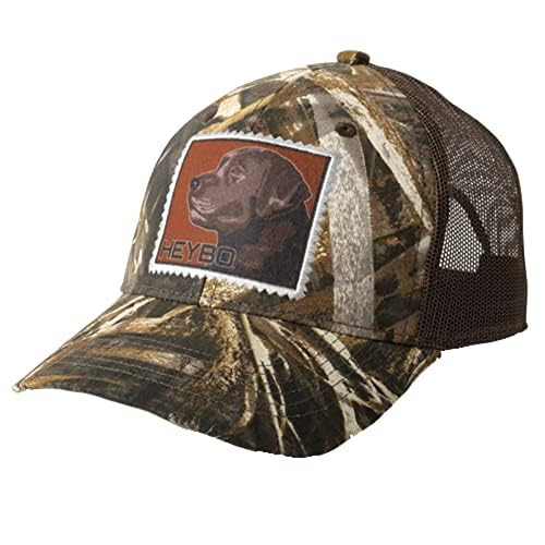 Heybo Outdoors Duck Hunitng/Deer Hunting Camo Trucker Hat Mesh Back Snapback Camo All Over Trucker Hat One Size Fits Most - Camo/Brown