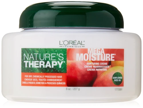 L'Oreal Natures Therapy Mega Moisture Nurturing Creme, 8 Ounce