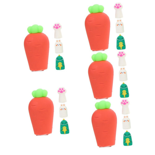 Tofficu 20 Pcs Cartoon Pencil Sharpener Tools Kids Pencils Sharpening Supplies Pencils Tool for Kids Small Sharpener Kawaii Pencil Sharpener School Supplies Soft Rubber Animal Child