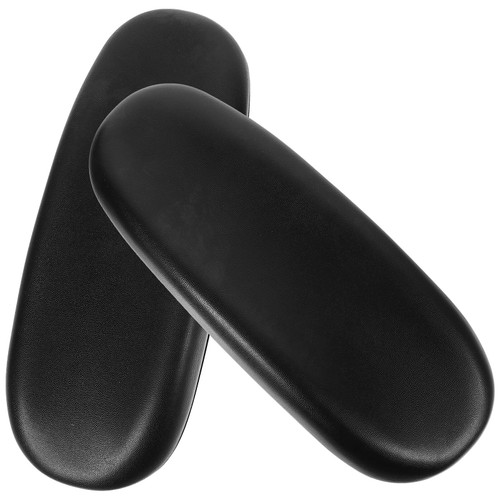 TEHAUX 2pcs Office Chair Arm Rest Replacement, Office Chair Armrest Pads Gaming Chair Replacement Armrest Arm Pads Universal Armrest Cover Black
