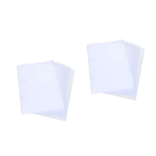 NUOBESTY 40 Pcs Folders Clear Document Folder Transparent Document Folder Practical Document Folder File Folder Pp White File Set