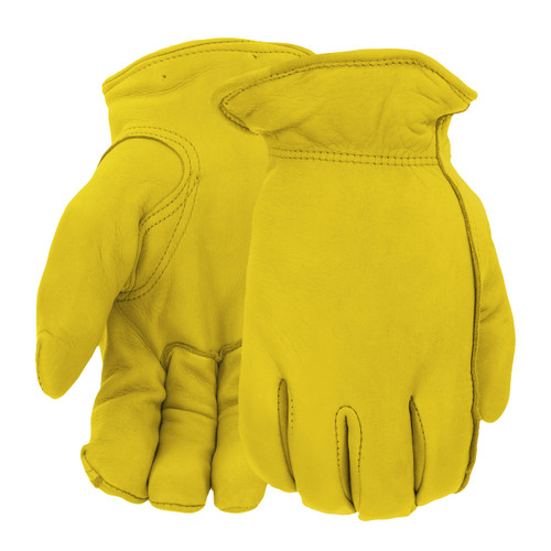 West Chester Men's Grain Deerskin Leather Thinsulate Glove, Leather Driver, Cold Weather Glove, Safety Glove, Yellow, XX-Large, (95000/XXL)