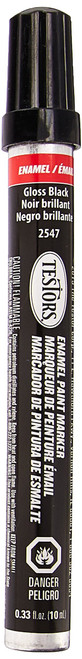 Testor 2 Set GLS 2547C 1/3OZ Black Gloss Marker