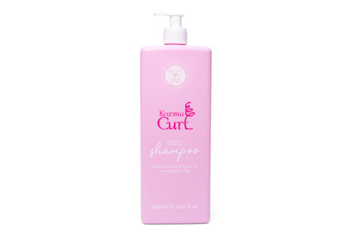 Kozma Curl Gentle Shampoo, 33.8 fl oz 1L, Salon size, Professional Size, Sulfate Free, Shampoo for Curly Hair, For All Curl Types, Curly Hair Products