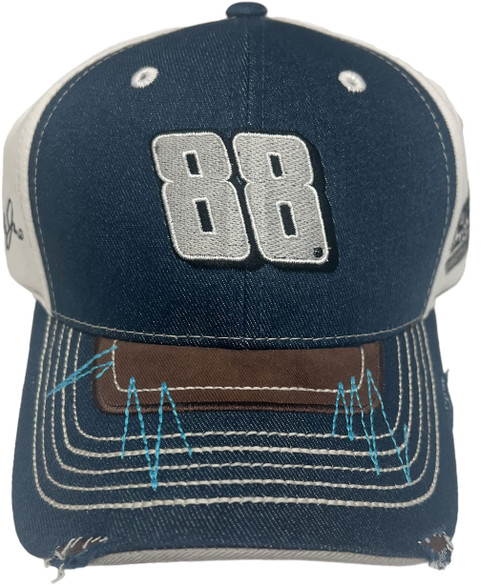Dale Earnhardt Jr.#88 Womens Vintage Distressed Adjustable Hat Blue