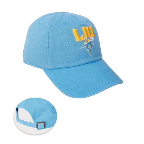 Long Island University Baseball Hat LIU Sharks Brimmed Embroirderd Hats Cap Adjustable Cloth Strap Adult (Style A)