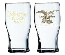 Yuengling Black And Tan Pint Glasses - Set of 2