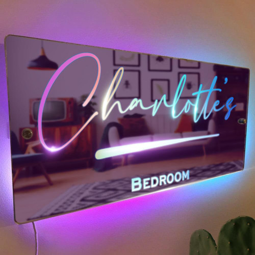 VEELU Personalized Custom Name Mirror LED Light Up Mirror, Wall Decor Mirror for Bedroom Livingroom, Custom Name Sign Light for Mom Wife Girlfriend VEELU Personalized Custom Name Mirror LED Light Up Mirror, Wall Decor Mirror for Bedroom Livingroom, Custom Name Sign Light for Mom Wife Girlfriend