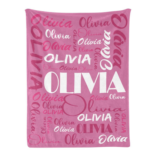 Dr.TOUGH Personalized Name Blanket Personalized Blanket for Adult Kids with Name Personalized Throw Blanket for Christmas Birthday Gifts