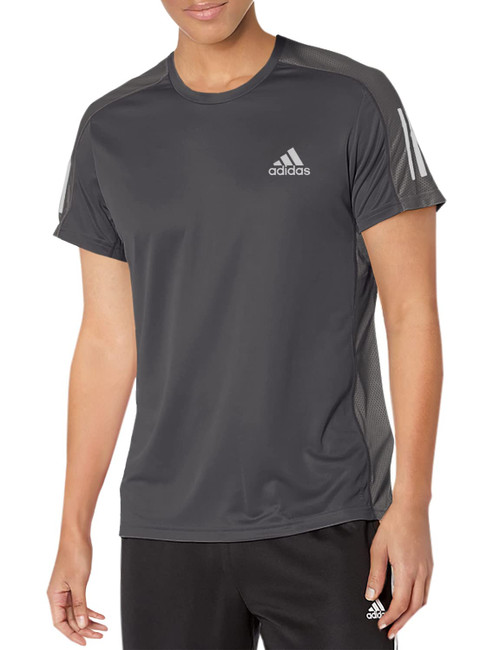 adidas Men's Own The Run Tee, Open Grey, Medium