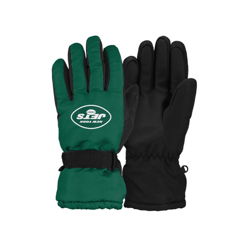 FOCO New York Jets NFL Big Logo Insulated Gloves - L/XL