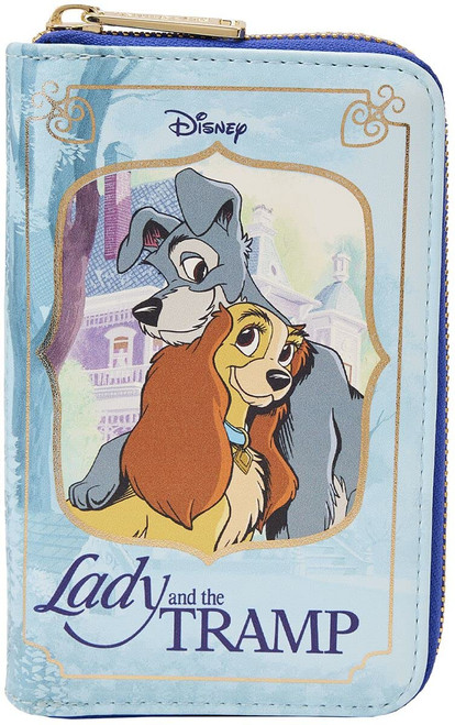 Loungefly Disney Lady And The Tramp Classic Book Zip Around Wallet