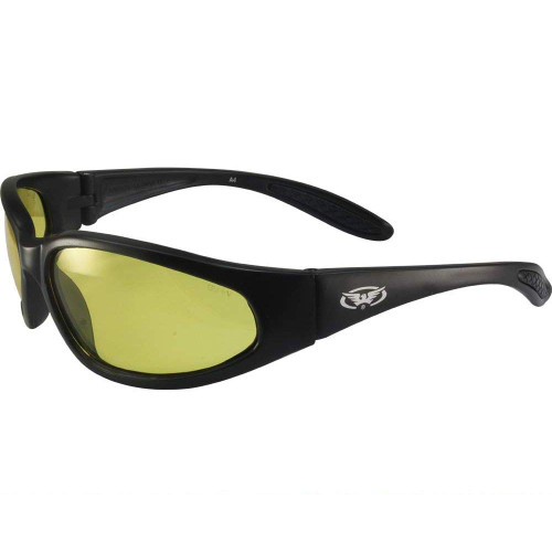 Global Vision Hercules Safety Sunglasses Matte Black Frames with 24 Hour Photochromic Yellow to Smoke Lenses ANSI Z87.1+