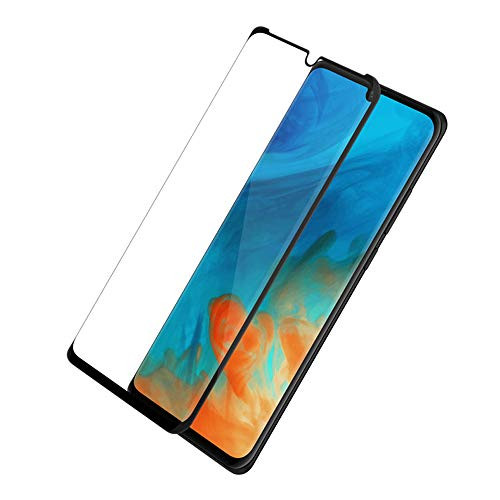 Compatible Huawei P30 Pro Tempered Glass Screen Protector, 2 Pack Case Friendly Real Curved Tempered Glass Film HD Clear Bubble Free 9H Hardness for P30 Pro, [Anti Scratch] [Anti-Fingerprint]