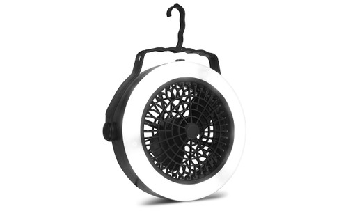 Eternal Living Portable Camping Fan with LED Lantern, Tent Fan Light Lamp for Camping, Hiking, Hurricane, Outages, Survival Gear
