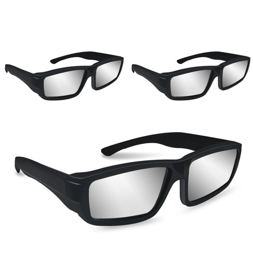SipKoul Solar Eclipse Glasses NASA Approved - Durable Plastic Frame Eclipse Glasses for Direct Sun Viewing, CE & ISO Certified (3 pack)