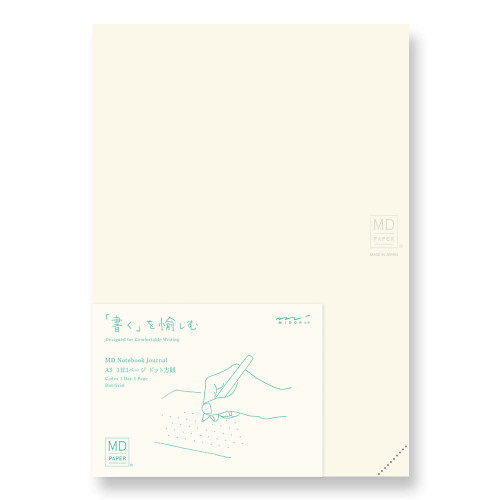 Midori 15313006 MD Notebook, Journal, A5, 1 Page Per Day, Dot Grid A