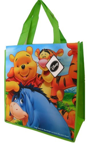 Disney Winnie the Pooh Tote Bag (with Tiger and Eeyore) - 13 X 14 X 6 Inches
