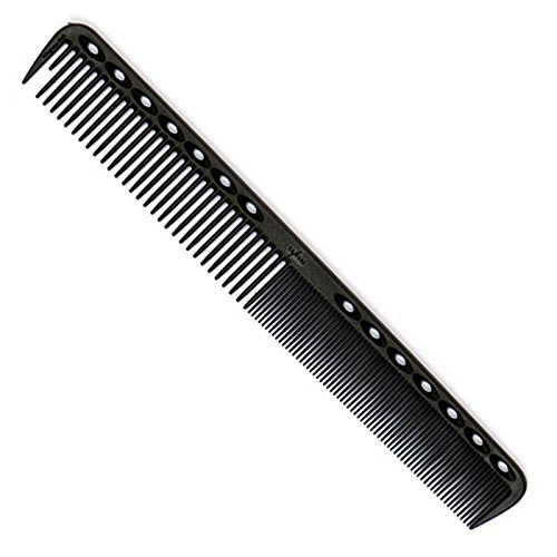 YS Park 339 (3 PACK) In (BLACK CARBON) Fine Cutting Comb 100% Genuine + FREE Double Dip Comb Brush