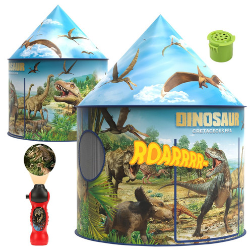 Dinosaur Tent for Kid with Extraordinary Dinosaur Projector & Dinosaur Sound Effect/Kids Tent Playhouse & Toy Camping Tent for Boy & for Girl to Play Indoor in Room & Outdoor