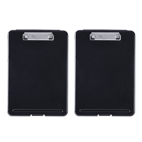 ULTECHNOVO Writing Board Metal Folder Pocket File Folders Metal File Box A4 Clipboard File Binder Writing Pad Folder Clipboard Folio File Storage Clip Binder A4 Clipboard Organizer Care 2pcs