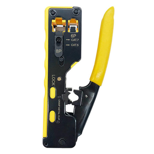 PLAFOPE 7 Wire Cutter Pass-thru Modular Tool Wire Stripper Wire Crimper Wire Plier Ratchet Wheel Plier Network Plier Crimping Plier Cable Crimping Tool