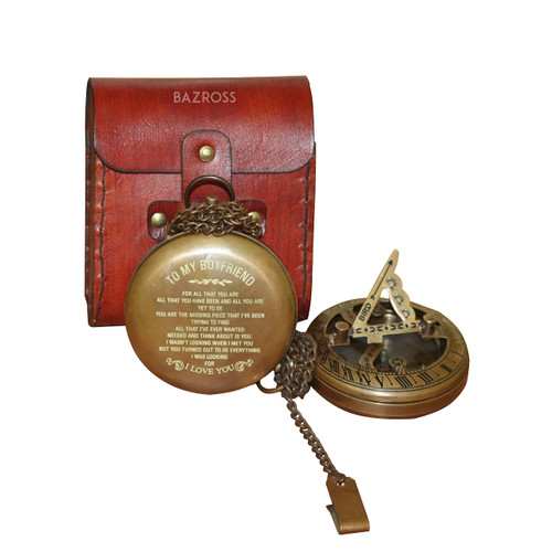 Handmade Antique Compass with Sundial Push Button Steampunk Vintage Nautical Compass for Hiking Camping & Nautical Gift Handmade Antique Compass with Sundial Push Button Steampunk Vintage Nautical Compass for Hiking Camping & Nautical Gift