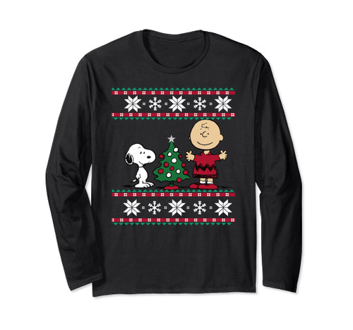 Peanuts Snoopy and Charlie Christmas Long Sleeve T-shirt Long Sleeve T-Shirt Peanuts Snoopy and Charlie Christmas Long Sleeve T-shirt Long Sleeve T-Shirt