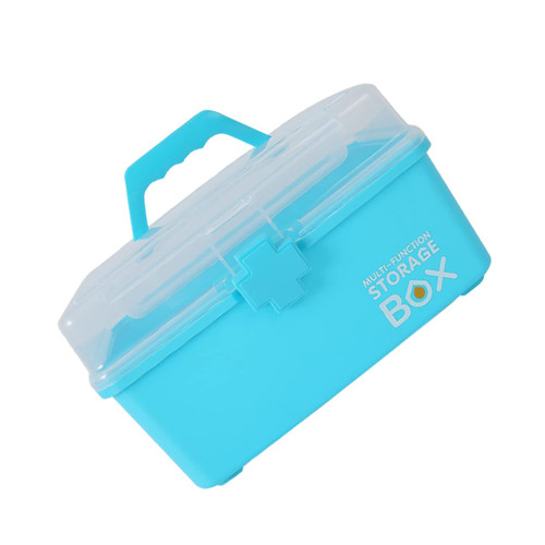 LALAFINA 1Pc medicine chest medical storage case medicine lock organizer First Aid Medicine Organizer Medicine Case First Aid Container medicine storage bins office plastic medical kit