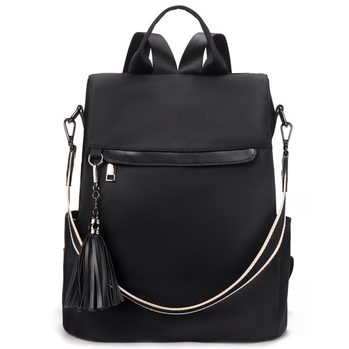 BROMEN Backpack Purse for Women Anti-theft Travel Backpack Fashion Shoulder Bag Nylon Black BROMEN Backpack Purse for Women Anti-theft Travel Backpack Fashion Shoulder Bag Nylon Black