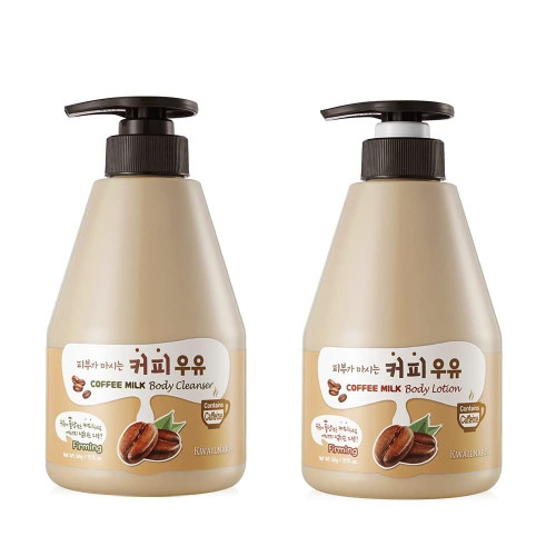 WELCOS KWAILNARA Coffee Milk Body Cleanser and Body Lotion Set (560 g / 19.75 oz. each) WELCOS KWAILNARA Coffee Milk Body Cleanser and Body Lotion Set (560 g / 19.75 oz. each)