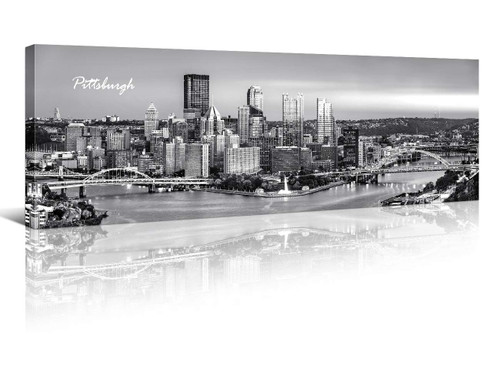 Pittsburgh Skyline Wall Art for Living Room Cityscape Canvas Modern Home Decor Panorama Pictures City Building House Decorations Skyscraper Artwork Black and White Posters and Prints 12x46 Inch Pittsburgh Skyline Wall Art for Living Room Cityscape Canvas Modern Home Decor Panorama Pictures City Building House Decorations Skyscraper Artwork Black and White Posters and Prints 12x46 Inch