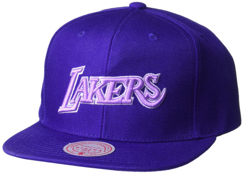 Los Angeles Lakers 1987 Finals Snapback Adjustable Hat Cap - Purple