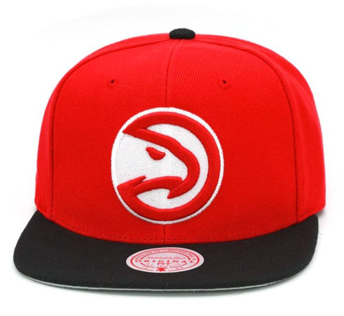 Mitchell & Ness Atlanta Hawks Team Logo Snapback Adjustable Hat Cap - Red (Atlanta Hawks, One Size) Mitchell & Ness Atlanta Hawks Team Logo Snapback Adjustable Hat Cap - Red (Atlanta Hawks, One Size)
