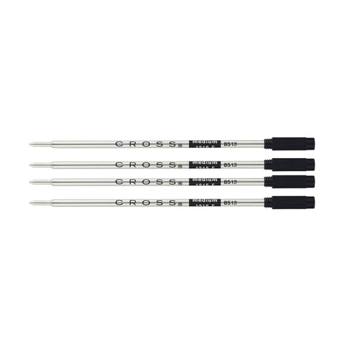 Cross Ball-Point Refill for Standard Cross Ball-Point Pens - Black Medium (4-Pack)