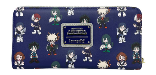 Loungefly My Hero Academia Allover Print MHA Zip Around Wallet