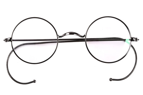 Agstum Retro Small Round Optical Rare Wire Rim Eyeglasses Frame (Gunmetal, 41)