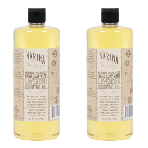 Varina Liquid Soap - Liquid Organic Castile Soap Lavender - 32oz
