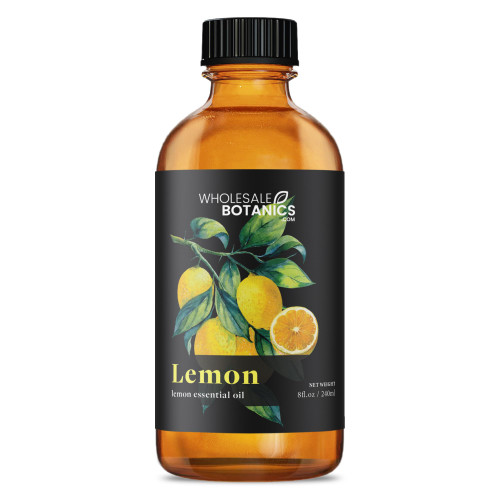 Lemon Essential Oil by Wholesale Botanics | Premium Grade 100% Undiluted Essential Oil | for Aromatherapy, Soaps, Lotions, & Candles | Vegan & Cruelty Free (8 Fl Oz) Lemon Essential Oil by Wholesale Botanics | Premium Grade 100% Undiluted Essential Oil | for Aromatherapy, Soaps, Lotions, & Candles | Vegan & Cruelty Free (8 Fl Oz)