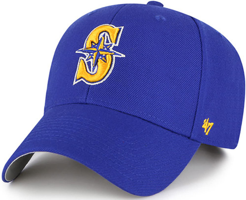 '47 MLB Cooperstown MVP Adjustable Hat, Adult One Size Fits All (Seattle Mariners) '47 MLB Cooperstown MVP Adjustable Hat, Adult One Size Fits All (Seattle Mariners)